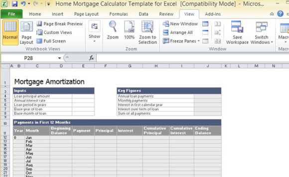 mortgage calculator nj excel