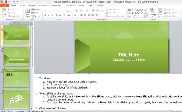 motion elements template for powerpoint presentations motion templates