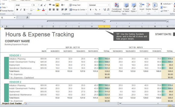 resource tracker template