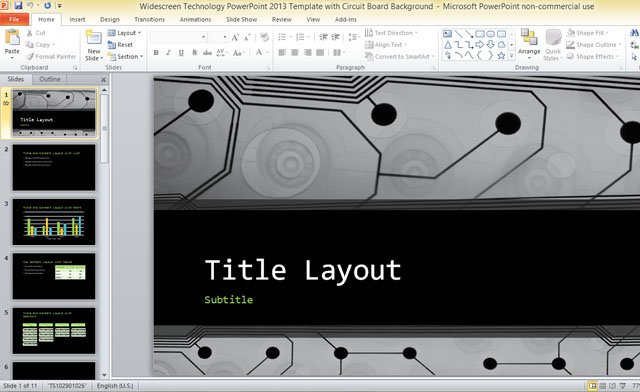 Powerpoint 2013 Templates - Interface - PowerPoint 2013 for Windows - Use this free templates to create a professional presentation that will impress your.