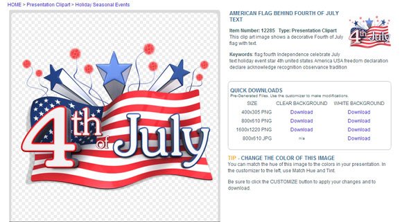 4th july clipart us