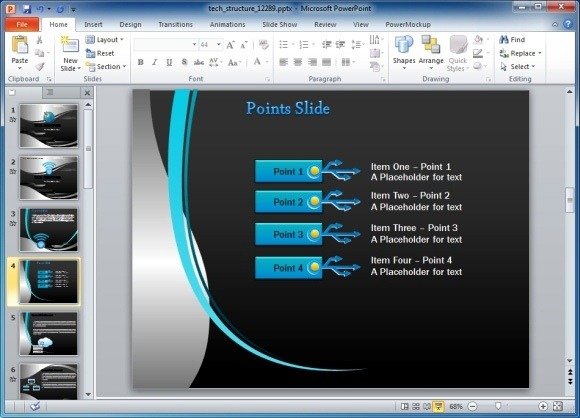 animated technology template for powerpoint