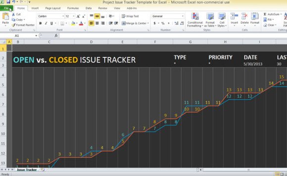 project issue tracker template for excel