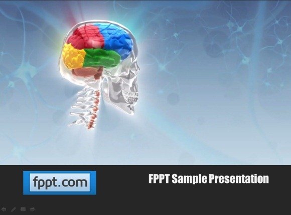 animated skull template for powerpoint presentations