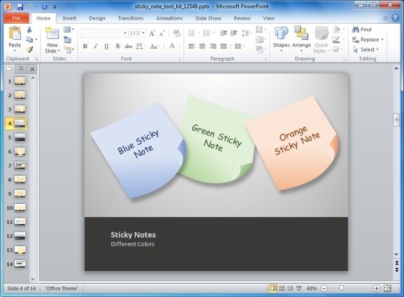 animated-slides-with-sticky-notes - fppt animated-slides-with-sticky-notes - fppt, Powerpoint Notes Template, Powerpoint templates