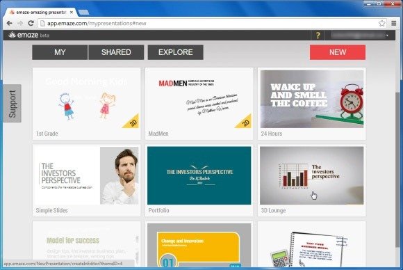 create amazing interactive presentations from your browser with emaze