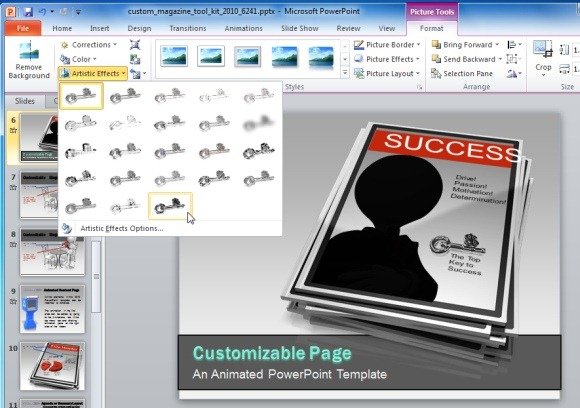 Animated Magazine Template For Powerpoint Presentations Presentation Magazine Free Powerpoint Template
