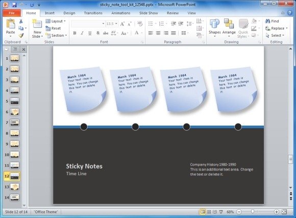 animated sticky notes template toolkit for powerpoint animated sticky notes template toolkit for powerpoint, Powerpoint templates