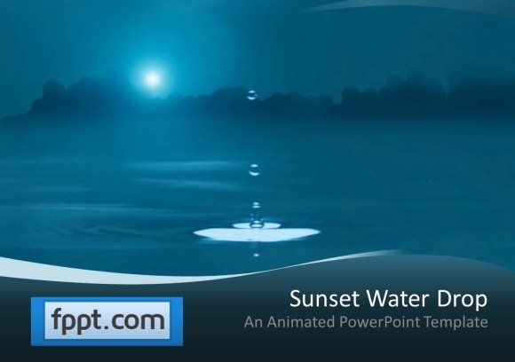 animated water drop powerpoint template