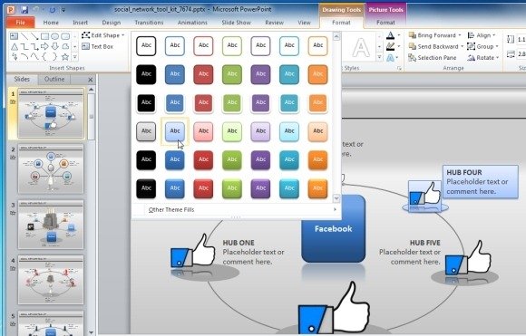 animated social network powerpoint template for presentations animated social network powerpoint template for presentations, Presentation templates
