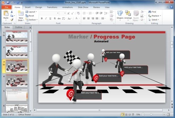 racing powerpoint template