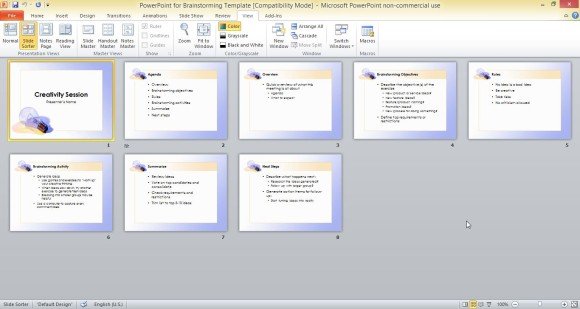 powerpoint for brainstorming template brainstorm powerpoint template