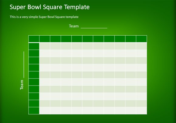 how to make a simple football squares template using powerpoint
