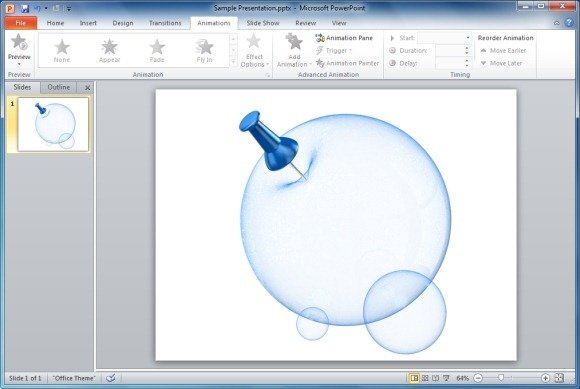 bubble popping animation