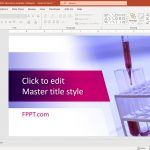 Attention Grabbing PowerPoint presentation template using a chemistry background