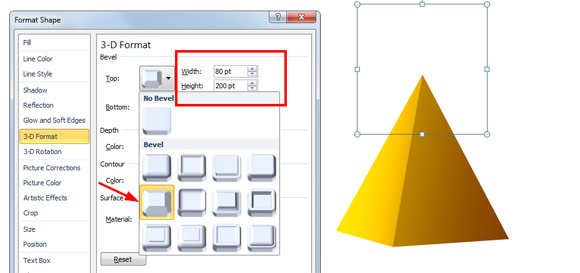 bevel powerpoint ppt pyramid template jpg fppt