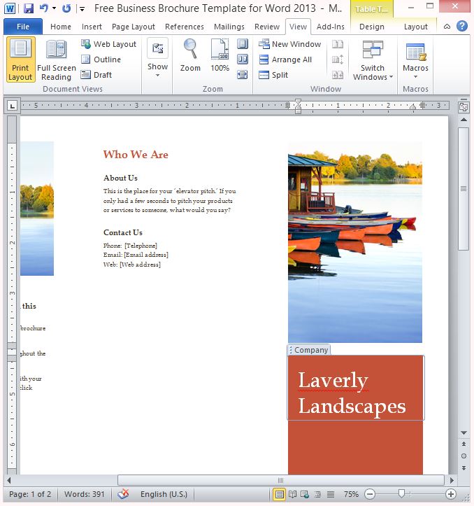 free business brochure template for word 2013 what is a template in word