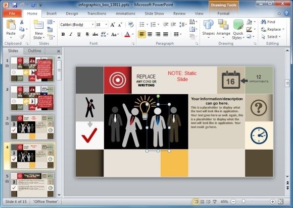animated infographics template for