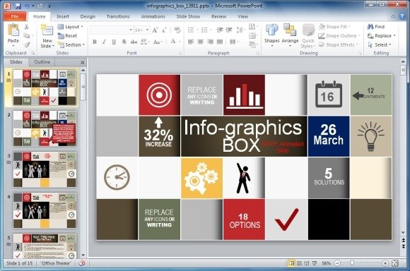 animated infographics template for powerpoint