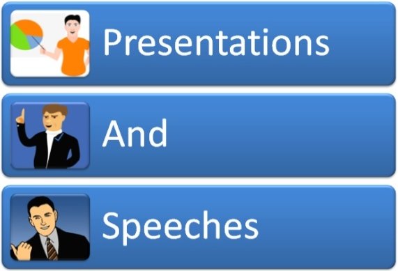 difference of a speech and a presentation