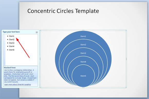 Concentric Circles Template