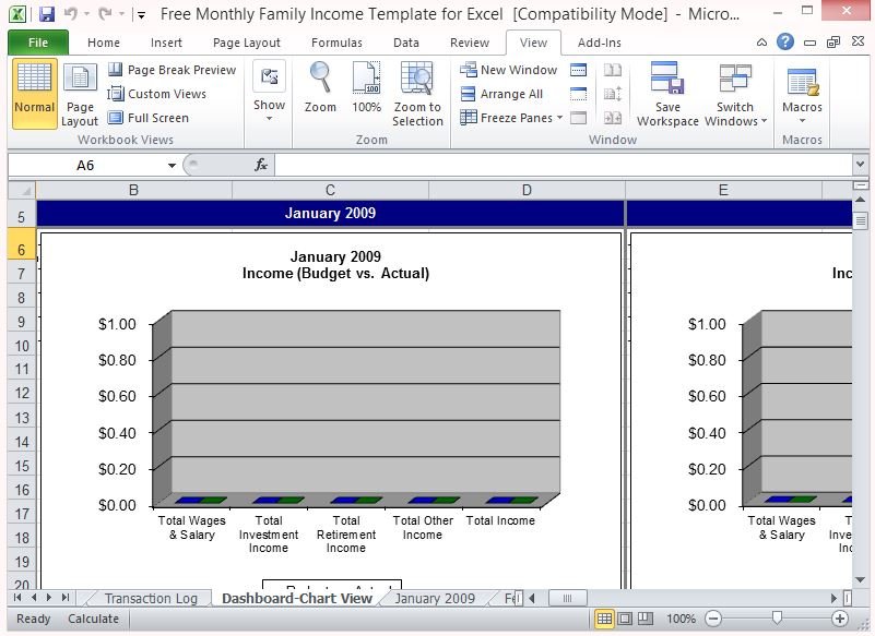 free monthly family income template for excel fssa income chart