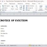 Free Notice of Eviction Template from Microsoft Office
