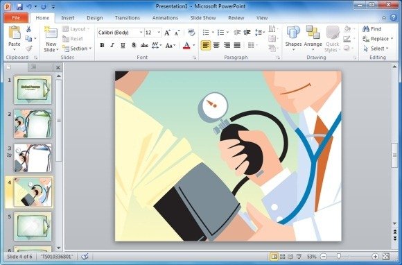 blood pressure design template for powerpoint
