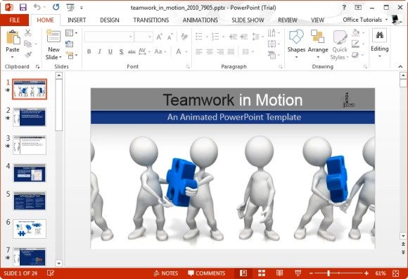 best animated teamwork powerpoint templates