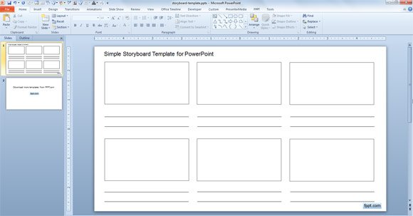 powerpoint presentation templates storyboard