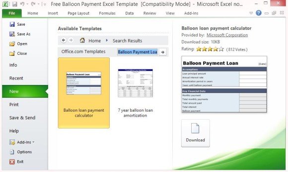 mortgage calculator with balloon