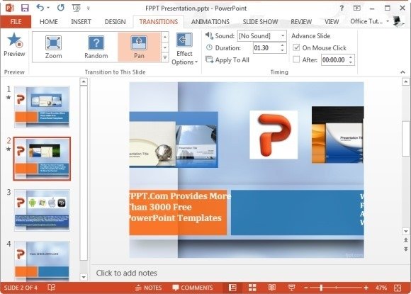 how to pan your powerpoint slides like a camera