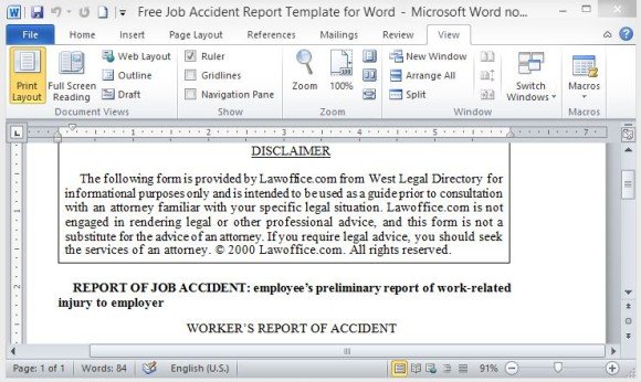 free job accident report template for word related pictures template microsoft word