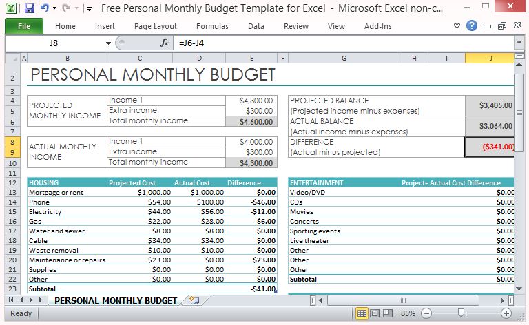 free-personal-monthly-budget-template-for-excel