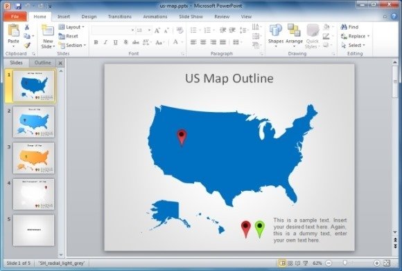 best map maker templates for powerpoint