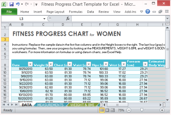 Weight Progress Chart