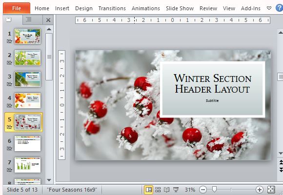 seasons powerpoint
