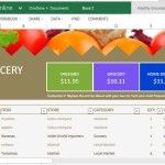 Beautiful Grocery List and Price Comparison Template