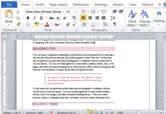 Student Report Template For Word Comes With Preset Layout Styles And Design Themes