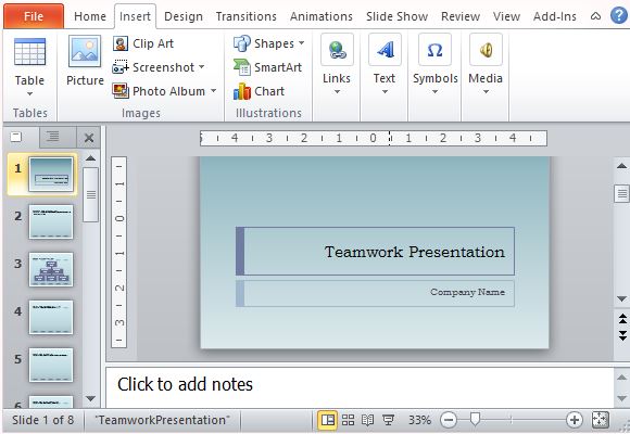 teamwork presentation template for powerpoint