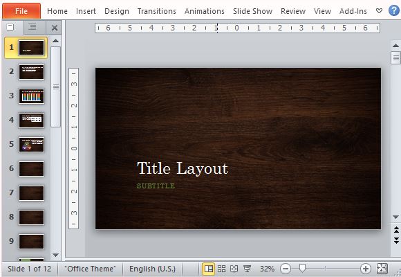 elegant woodgrain nature powerpoint template elegant woodgrain nature powerpoint template, Powerpoint templates