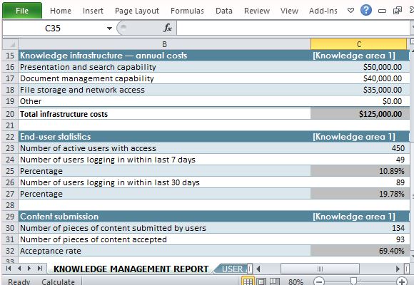 determine and display user and infrastructure statistics data fppt
