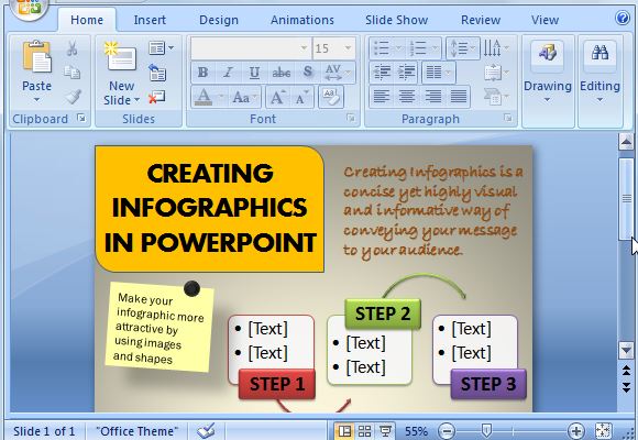 how to make an infographic in powerpoint