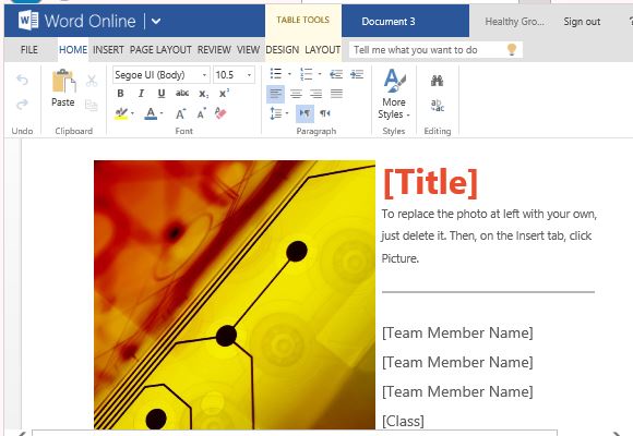 word online template for making collaborative report making word templates