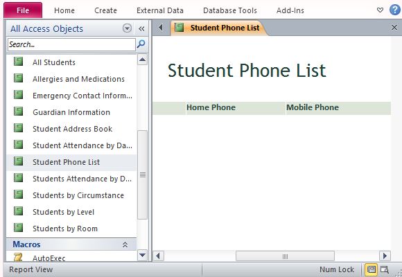 desktop student database template for access student database in excel format