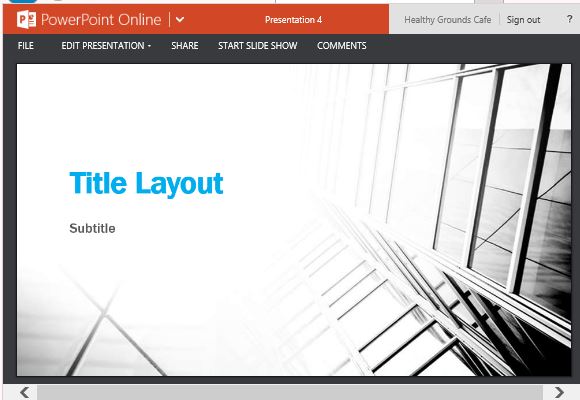 business contrast widescreen template for powerpoint online