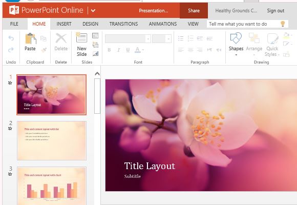 cherry blossom nature presentation template for powerpoint sakura powerpoint template