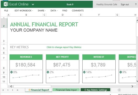 Annual Financial Report Template For Excel Online