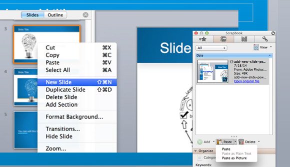 scrapbook tab in powerpoint for mac powerpoint scrapbook template