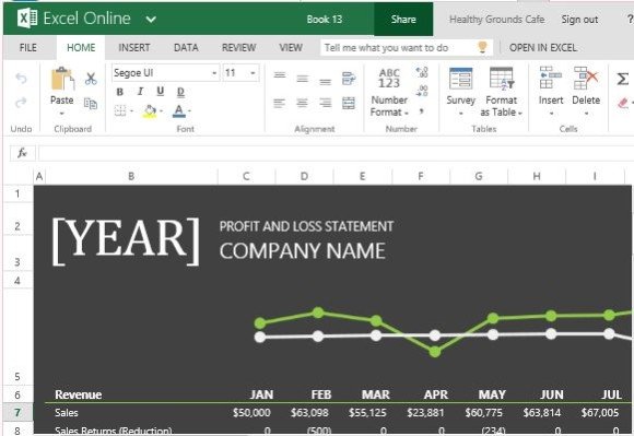 P L Presentation Template Profit And Loss Template For Excel Online P L Presentation Template Profit And Loss Template For Excel Online